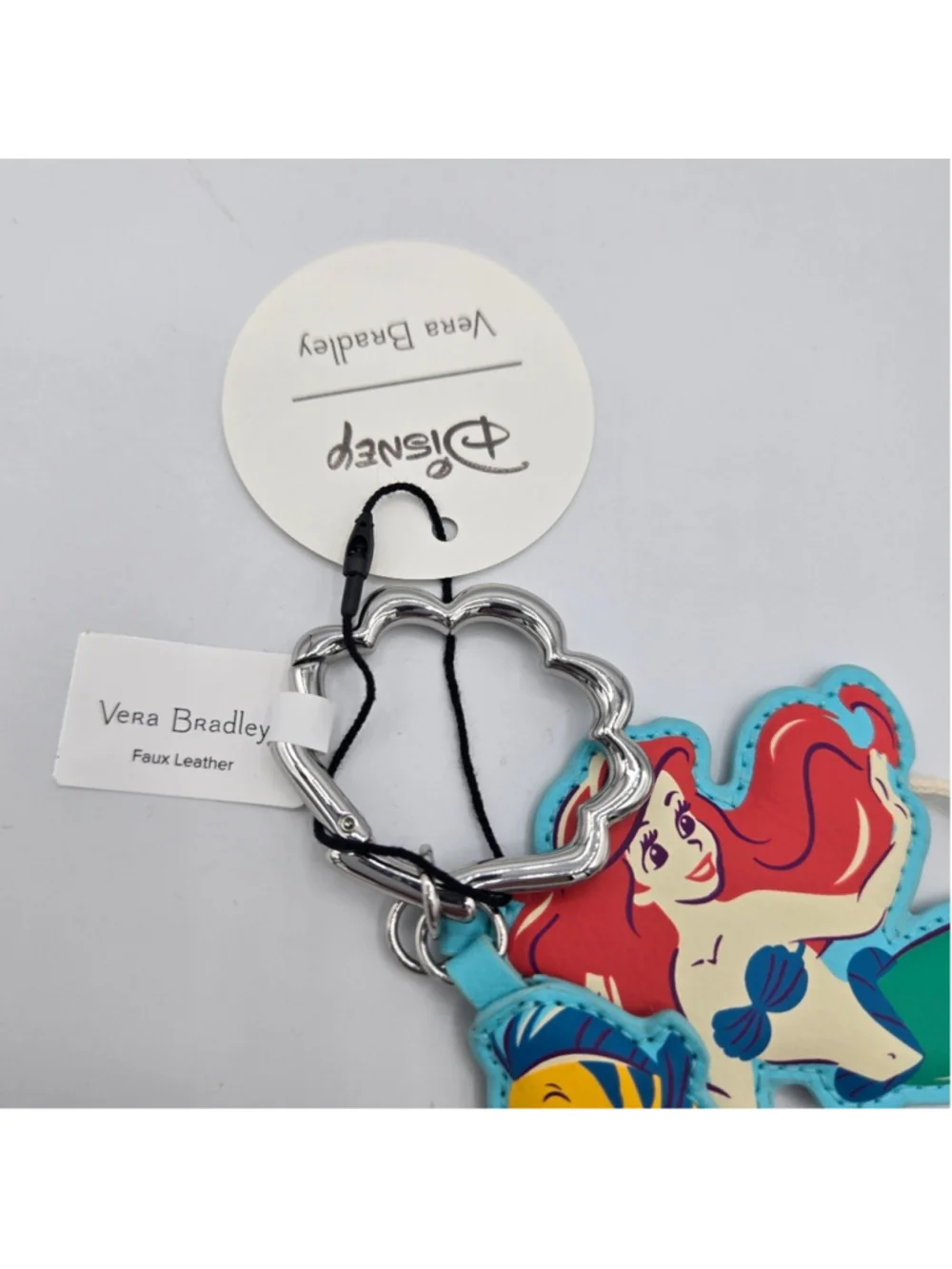 Vera Bradley Disney Ariel Bag Charm Shell Clip Little Mermaid NWT